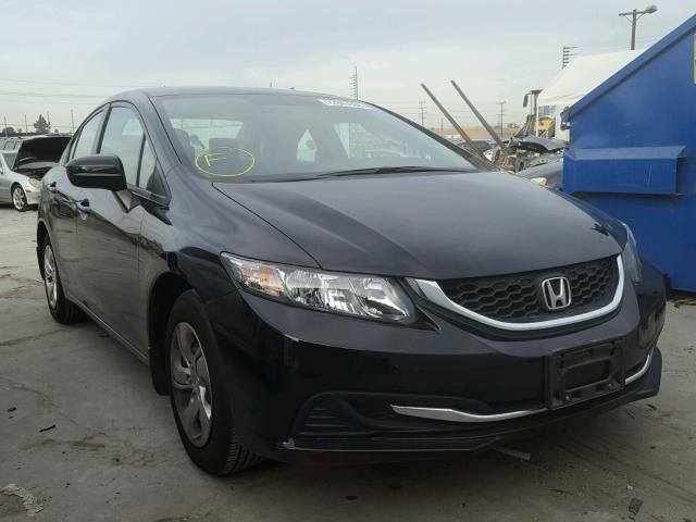 19XFB2F57EE238851 - 2014 HONDA CIVIC LX BLACK photo 1