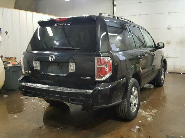 2HKYF18576H501633 - 2006 HONDA PILOT EX BLACK photo 4