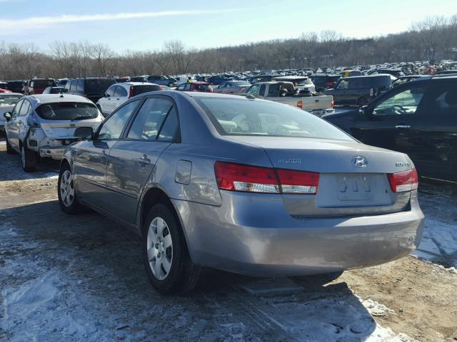 5NPET46C28H399059 - 2008 HYUNDAI SONATA GLS SILVER photo 3