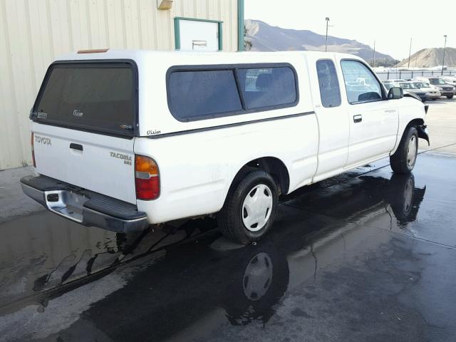 4TAVL52NXXZ448735 - 1999 TOYOTA TACOMA XTR WHITE photo 4