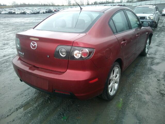 JM1BK32G881134288 - 2008 MAZDA 3 I RED photo 4