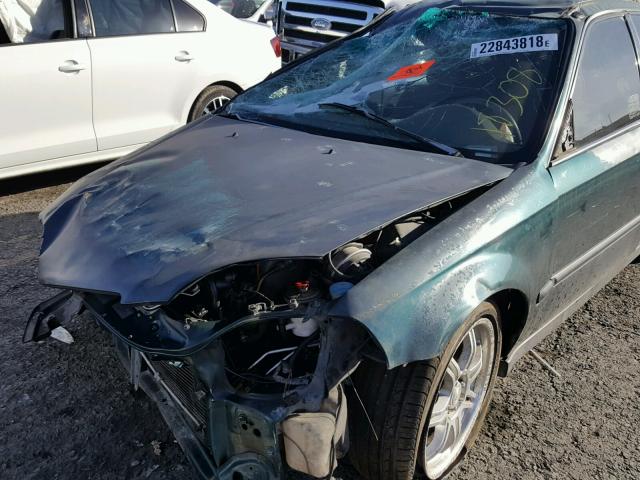 2HGEJ6574WH611375 - 1998 HONDA CIVIC LX GREEN photo 9