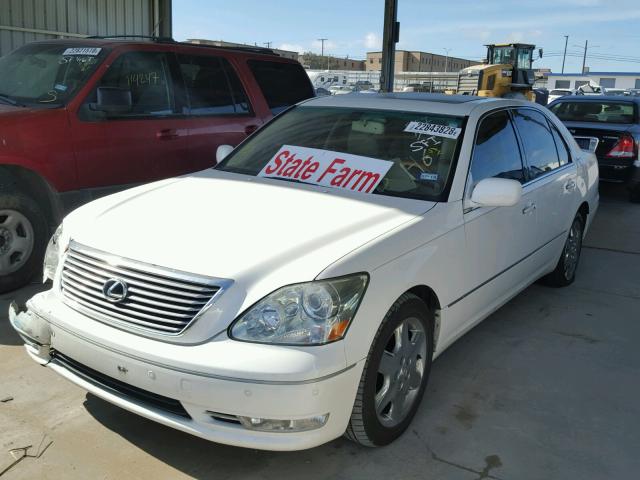 JTHBN36F655003162 - 2005 LEXUS LS 430 WHITE photo 2