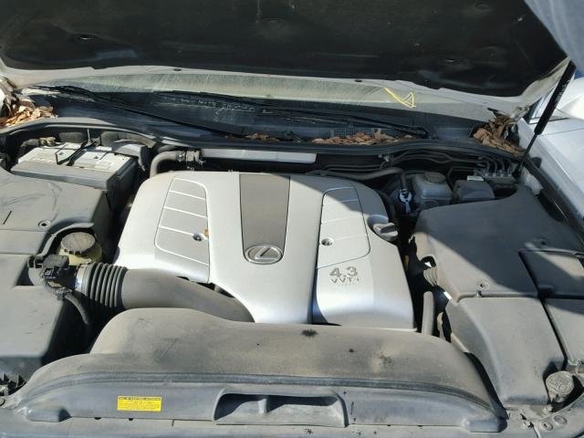 JTHBN36F655003162 - 2005 LEXUS LS 430 WHITE photo 7