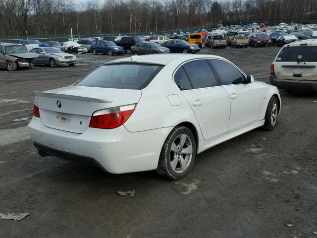 WBANF33556CS35267 - 2006 BMW 525 XI WHITE photo 4