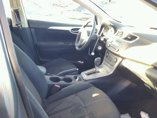 3N1AB7AP1EL690597 - 2014 NISSAN SENTRA S GRAY photo 5