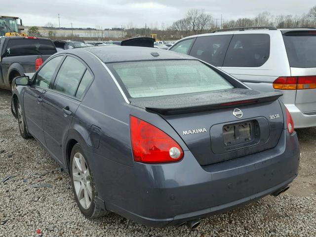 1N4BA41E08C826371 - 2008 NISSAN MAXIMA SE GRAY photo 3