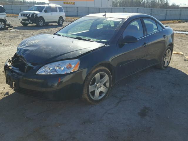 1G2ZG57B584303095 - 2008 PONTIAC G6 BASE BLACK photo 2