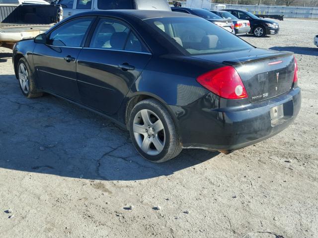 1G2ZG57B584303095 - 2008 PONTIAC G6 BASE BLACK photo 3