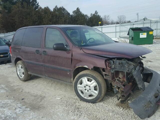 1GNDU231X7D126947 - 2007 CHEVROLET UPLANDER L BURGUNDY photo 1