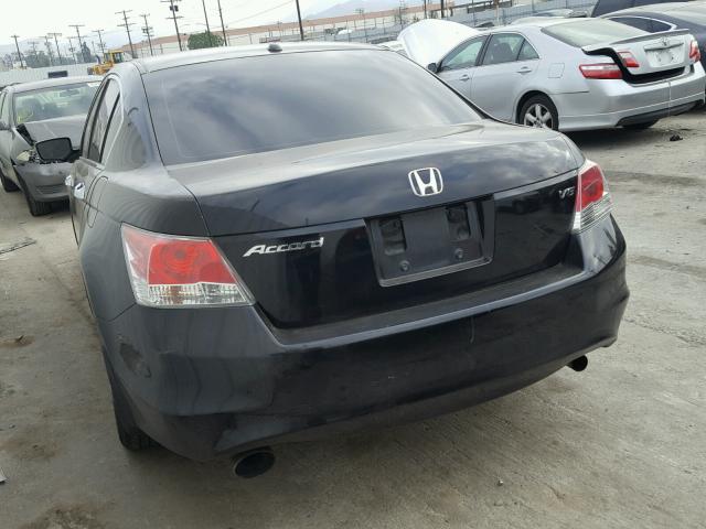 1HGCP36858A086629 - 2008 HONDA ACCORD EXL BLACK photo 3