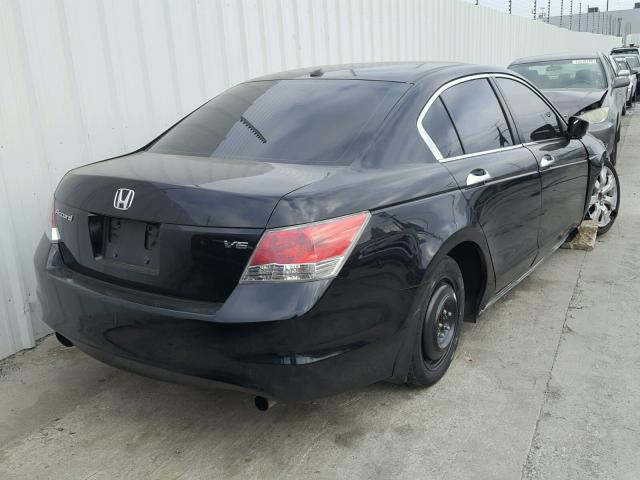 1HGCP36858A086629 - 2008 HONDA ACCORD EXL BLACK photo 4