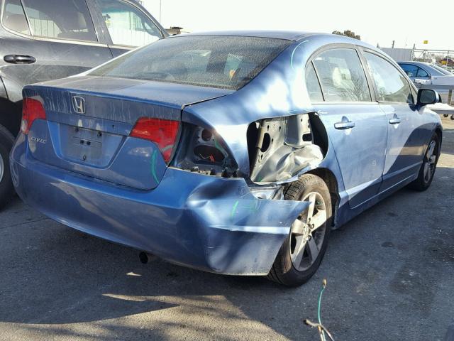 1HGFA16847L096932 - 2007 HONDA CIVIC EX 蓝色 照片 4