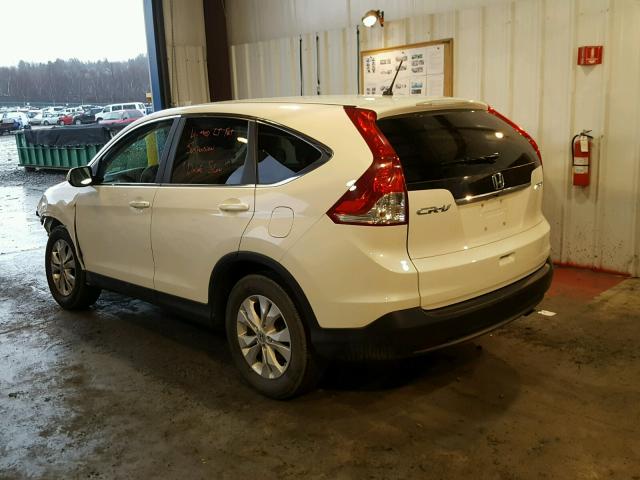 5J6RM4H56DL088747 - 2013 HONDA CR-V EX WHITE photo 3