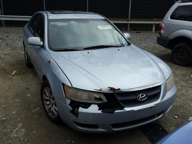 5NPET46C37H245717 - 2007 HYUNDAI SONATA GLS BLUE photo 1