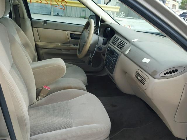 1FAFP55253A233518 - 2003 FORD TAURUS SES BEIGE photo 5