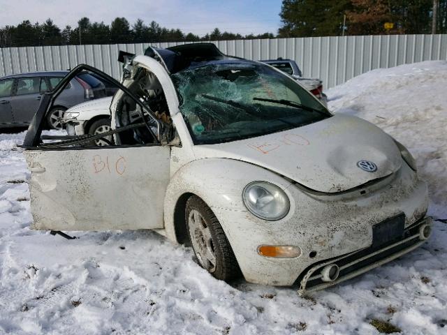 3VWCD21C51M444833 - 2001 VOLKSWAGEN NEW BEETLE WHITE photo 1