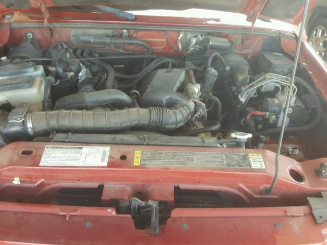 1FTYR44U02PA64062 - 2002 FORD RANGER SUP RED photo 7