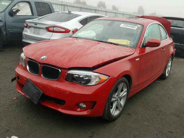 WBAUP9C57CVL91483 - 2012 BMW 128 I RED photo 2