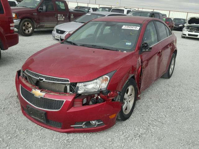 1G1PC5SB8E7194480 - 2014 CHEVROLET CRUZE LT RED photo 2