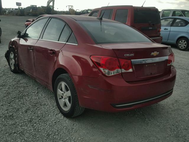 1G1PC5SB8E7194480 - 2014 CHEVROLET CRUZE LT RED photo 3