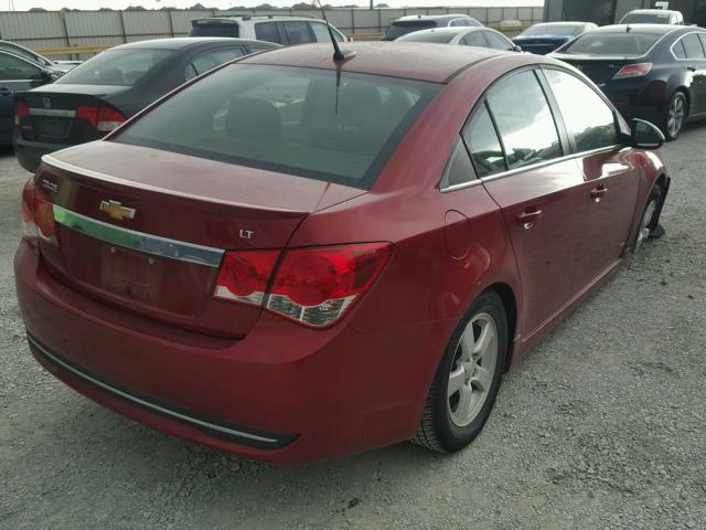 1G1PC5SB8E7194480 - 2014 CHEVROLET CRUZE LT RED photo 4