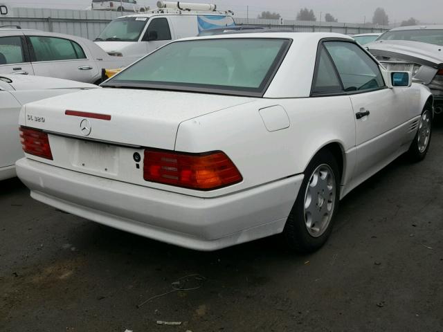 WDBFA63E4SF114583 - 1995 MERCEDES-BENZ SL 320 WHITE photo 4