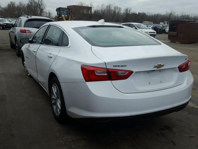 1G1ZE5ST1HF130867 - 2017 CHEVROLET MALIBU LT WHITE photo 3