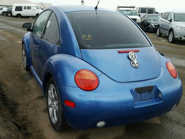 3VWCC21C9YM450891 - 2000 VOLKSWAGEN NEW BEETLE BLUE photo 3