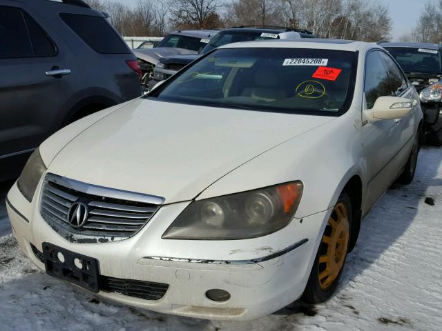 JH4KB16505C013086 - 2005 ACURA RL WHITE photo 2