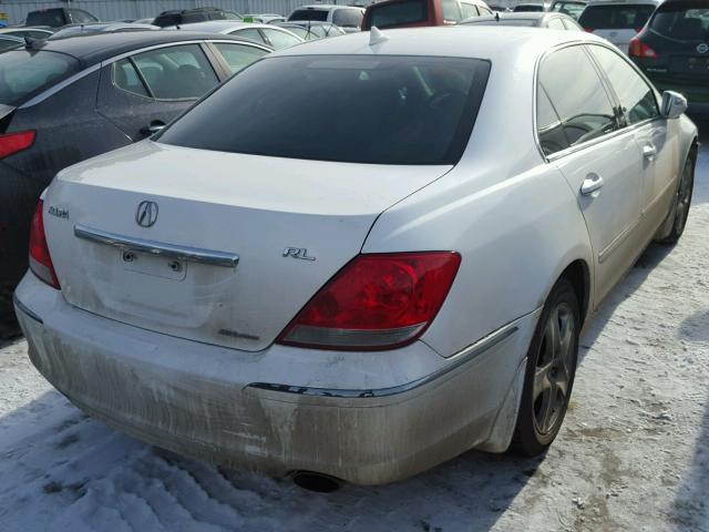 JH4KB16505C013086 - 2005 ACURA RL WHITE photo 4