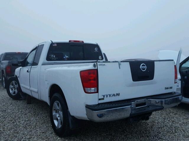 1N6AA06AX4N514459 - 2004 NISSAN TITAN XE WHITE photo 3