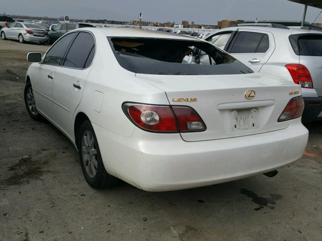 JTHBF30G730099909 - 2003 LEXUS ES 300 WHITE photo 3