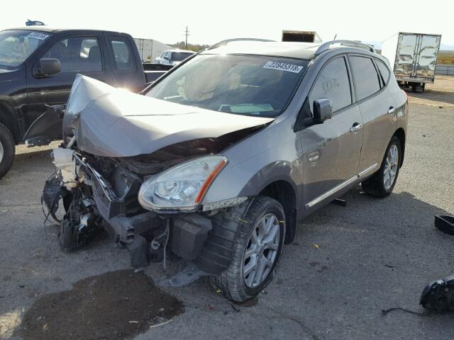 JN8AS5MT8CW300021 - 2012 NISSAN ROGUE S CHARCOAL photo 2