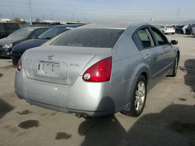 1N4BA41E84C809621 - 2004 NISSAN MAXIMA SE SILVER photo 4