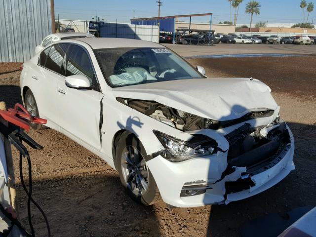 JN1BV7AP6FM348727 - 2015 INFINITI Q50 BASE WHITE photo 1