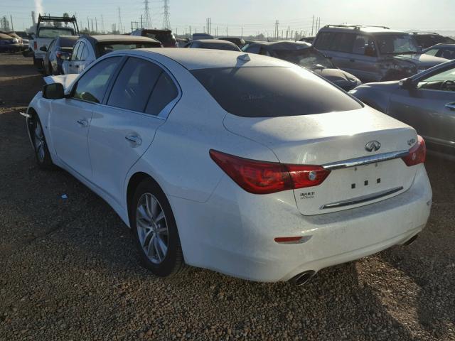 JN1BV7AP6FM348727 - 2015 INFINITI Q50 BASE WHITE photo 3