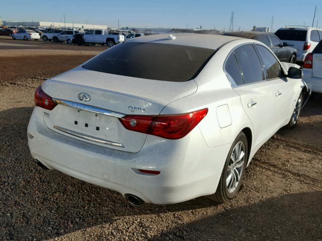 JN1BV7AP6FM348727 - 2015 INFINITI Q50 BASE WHITE photo 4