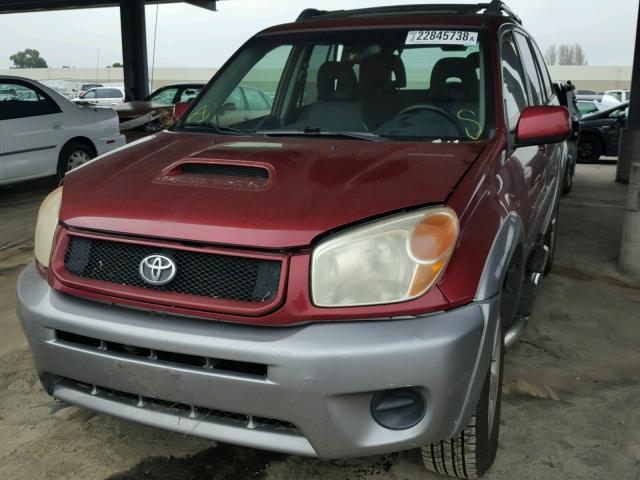 JTEGD20V050080817 - 2005 TOYOTA RAV4 RED photo 2