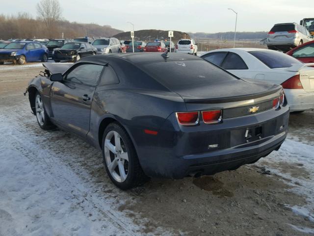 2G1FC1E35D9233872 - 2013 CHEVROLET CAMARO LT BLACK photo 3