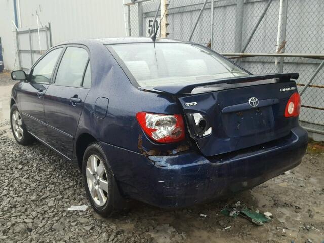 2T1BR32E34C820111 - 2004 TOYOTA COROLLA CE BLUE photo 3