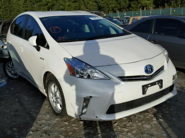 JTDZN3EU6C3084110 - 2012 TOYOTA PRIUS V WHITE photo 1