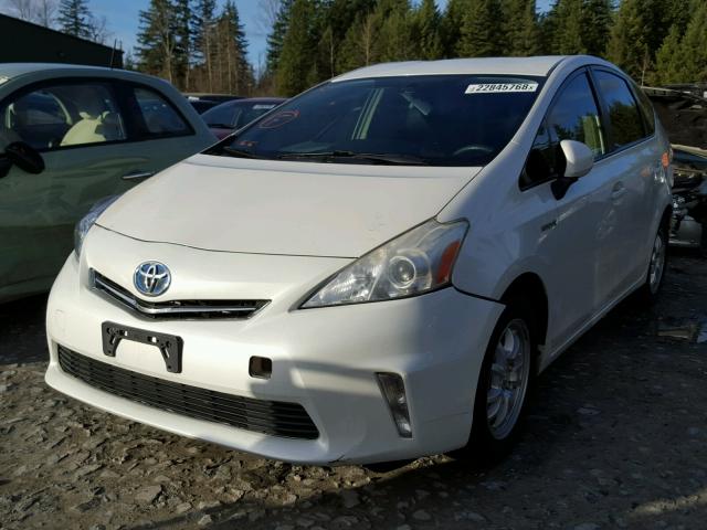 JTDZN3EU6C3084110 - 2012 TOYOTA PRIUS V WHITE photo 2