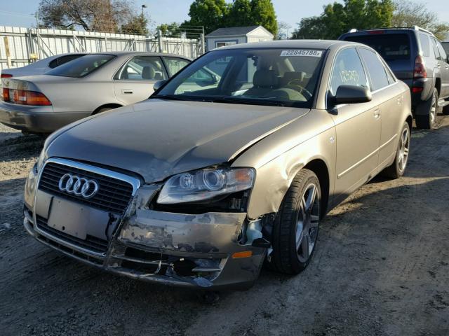 WAUAF78E37A132702 - 2007 AUDI A4 2 GOLD photo 2