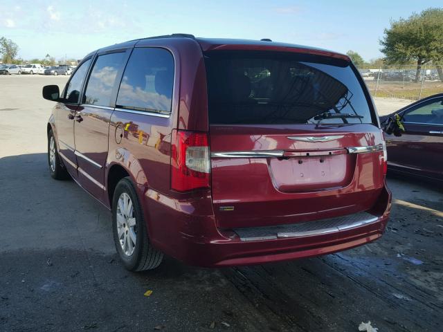 2C4RC1BG4ER246383 - 2014 CHRYSLER TOWN & COU RED photo 3