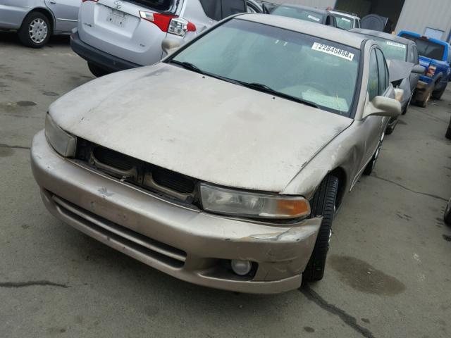 4A3AA46G7YE112853 - 2000 MITSUBISHI GALANT ES GOLD photo 2