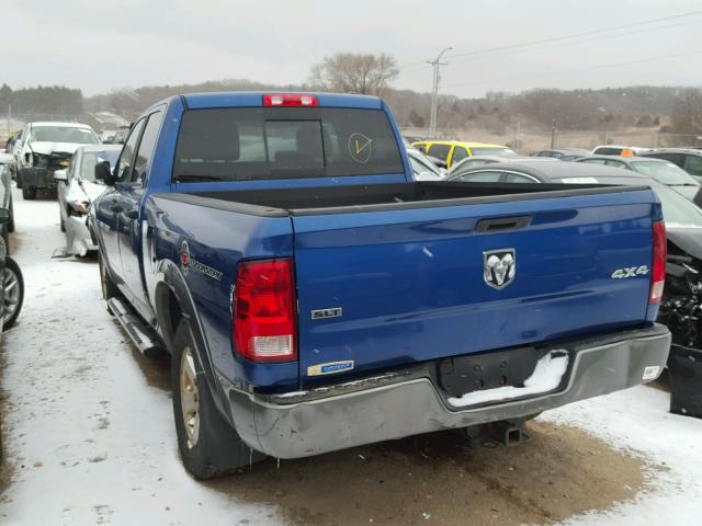 1D7RV1GT3BS707878 - 2011 DODGE RAM 1500 BLUE photo 3