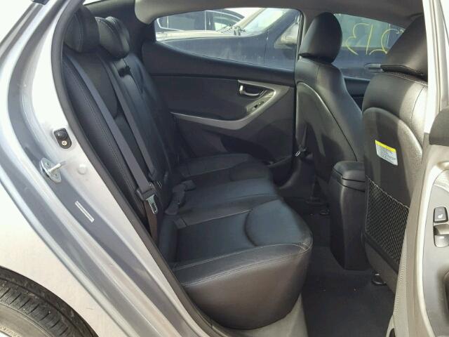 KMHDH4AEXDU800374 - 2013 HYUNDAI ELANTRA GL SILVER photo 6