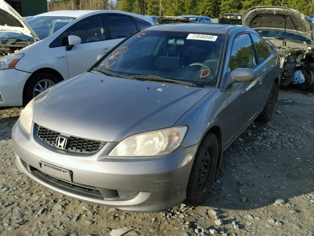 1HGEM22004L050678 - 2004 HONDA CIVIC EX GRAY photo 2