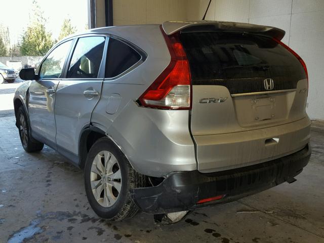 5J6RM4H50EL047869 - 2014 HONDA CR-V EX SILVER photo 3